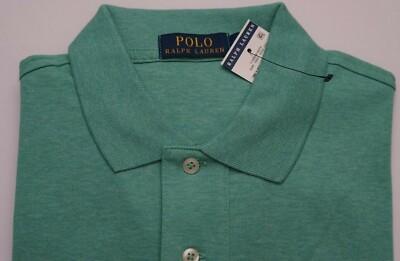 NEW POLO RALPH LAUREN GREEN 100% COTTON PONY SHORT SLEEVE
