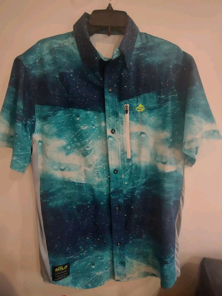Loco Skailz Outdoors Fishing Button Up Shirt. Men's Medium | eBay