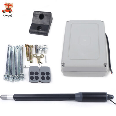110V Automatic Single Arm Swing Gate Opener Heavy Duty 325lbs Kit Remote Control