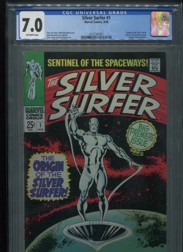 Silver Surfer #1 (1968) CGC 7.0 [OFF-WHITE] Origin of the Silver Surfer!