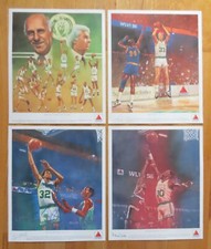 4 88 BOSTON CELTICS Litho Prints AUERBACH LARRY BIRD KEVIN McHALE ROBERT PARISH