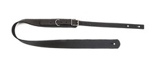 Extra Long Guitar Strap 58"-68" Black Saddle Genuine Leather 1 3/4" With Buckle