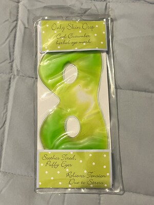 New Only Skin Deep Cool Cucumber Green Herbal Eye Mask Beauty Relax