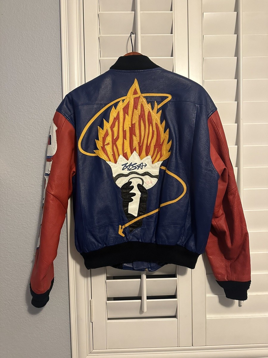 90s RARE WHERE MI MICHAEL HOBAN USA TORCH FREEDOM MULTICOLOR 90s RARE WHERE MI MICHAEL HOBAN USA TORCH FREEDOM MULTICOLOR