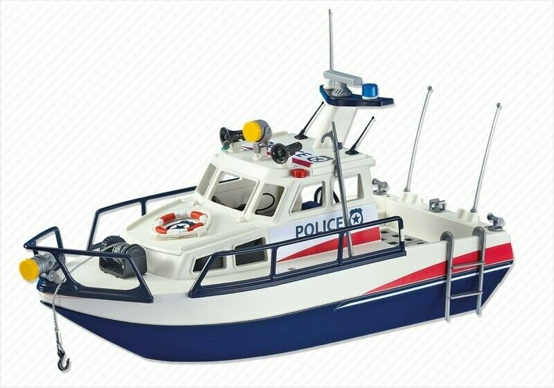 Rådne Overhale Prøv det PLAYMOBIL 6282 Police Speedboat for sale online | eBay