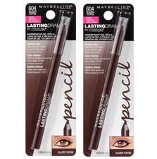 Pack of 2 Maybelline Lasting Drama Waterproof Gel Pencil, Glazed Toffee 604