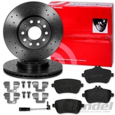 brembo GELOCHTE BREMSSCHEIBEN 320mm + BEL&Auml;GE HINTEN passend f&uuml;r MERCEDES SL R231