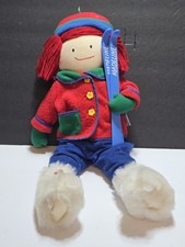 Vintage Ski Trip ALPINE MADELINE 20" Soft Doll Plush by Eden 1997