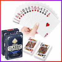 Spielkarten 2 Decks Wasserfest Rot Blau Plastik Pokerkarten FüR Blackjack