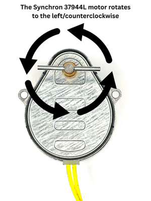 Synchron Motor 37944L Replacement for Ztech & Buetler Dampers
