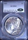 1923-P US Peace Dollar MS62 (CAC) Mint State Uncirculated Silver