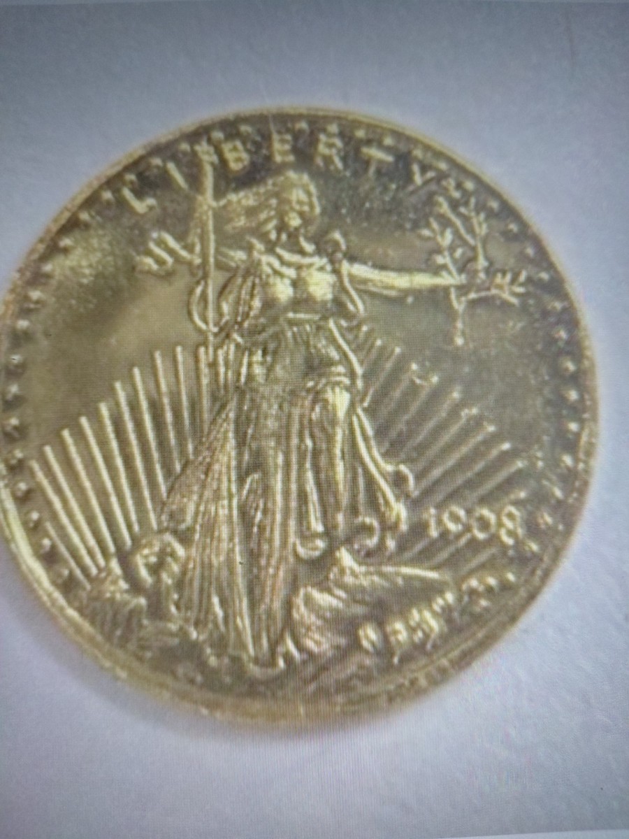 The Columbia Mint Miniature $20 Saint Gaudens Coin 24kt Solid Gold