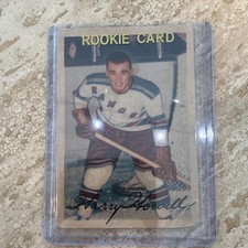 1953-54 Parkhurst Harry Howell #24 New York Rangers NHL Rookie Card. rookie card picture