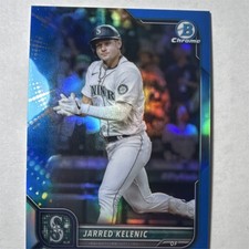 Topps 2022 Bowman Chrome Jarred Kelenic #37 Blue Refractor /150 Mariners