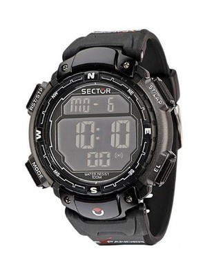 Sector Expander Street Uhr R3251172125 Nylon Schwarz Digital Chronograph Herrenuhr
