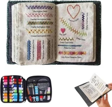 The Ultimate Embroidery Learning Book,Embroidery Stitch Book with Multiple Sewin