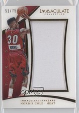 2014-15 Panini Immaculate Immaculate Standard 51/75 Norris Cole #IS-NC 1u6