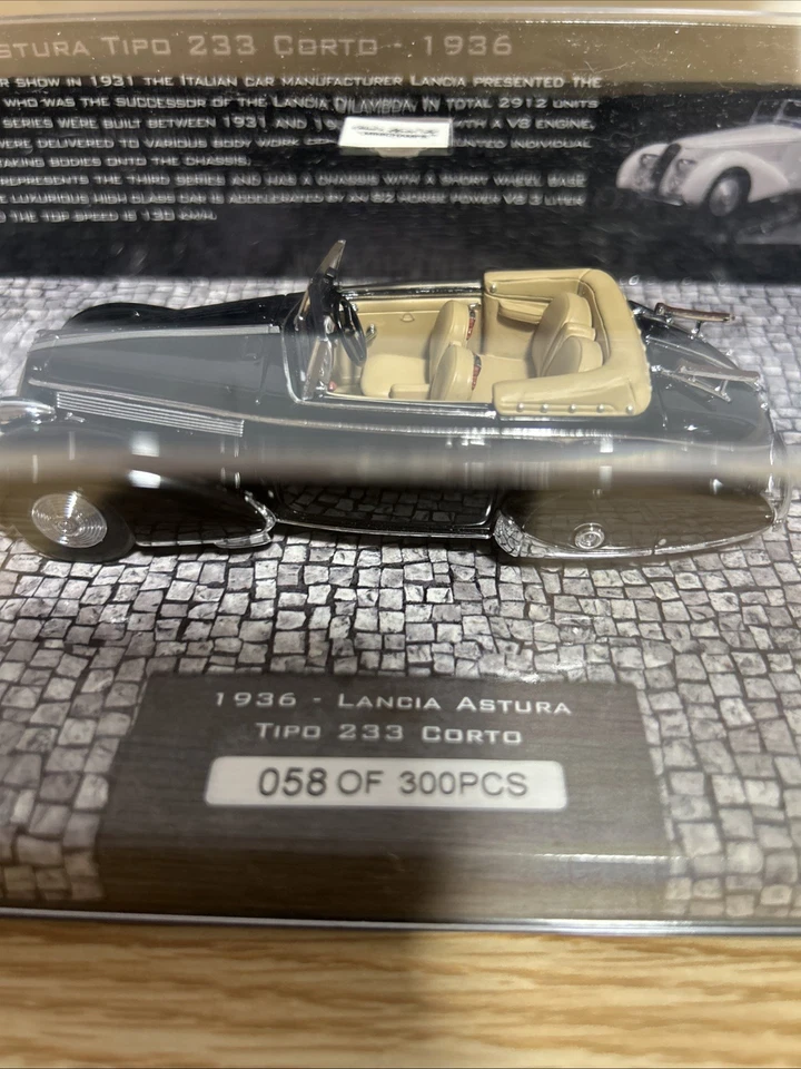 Lancia Astura Tipo 233 Corto 1936 Nero Modellino 1:43 Minichamps 058 Of 300 Cs - Immagine 3 di 4