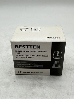 BESTTEN Universal Grounded Adapter Plug X0014EMNKR (1412)