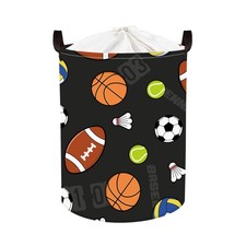 HUUMONSS Grande Cesta Porta Biancheria Bambini Palloni Sportivi Pieghe BE