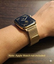 Gold Milanese Loop Band for Apple Watch 38mm 40mm 41mm 42mm Fits Series 1 2 3 4