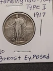 1917 Standing Lib Quarter Type 1