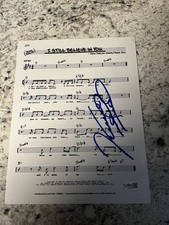 VINCE GILL SIGNED AUTOGRAPHED LYRIC SHEET JSA COA I Still Believe in You GRAYMMY
