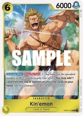 Kin'emon - OP04-102 - R - Foil - Near Mint