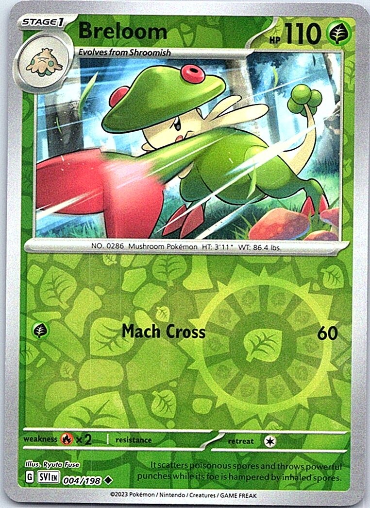 Breloom Reverse Holofoil [SVI - 004/198] NM EN