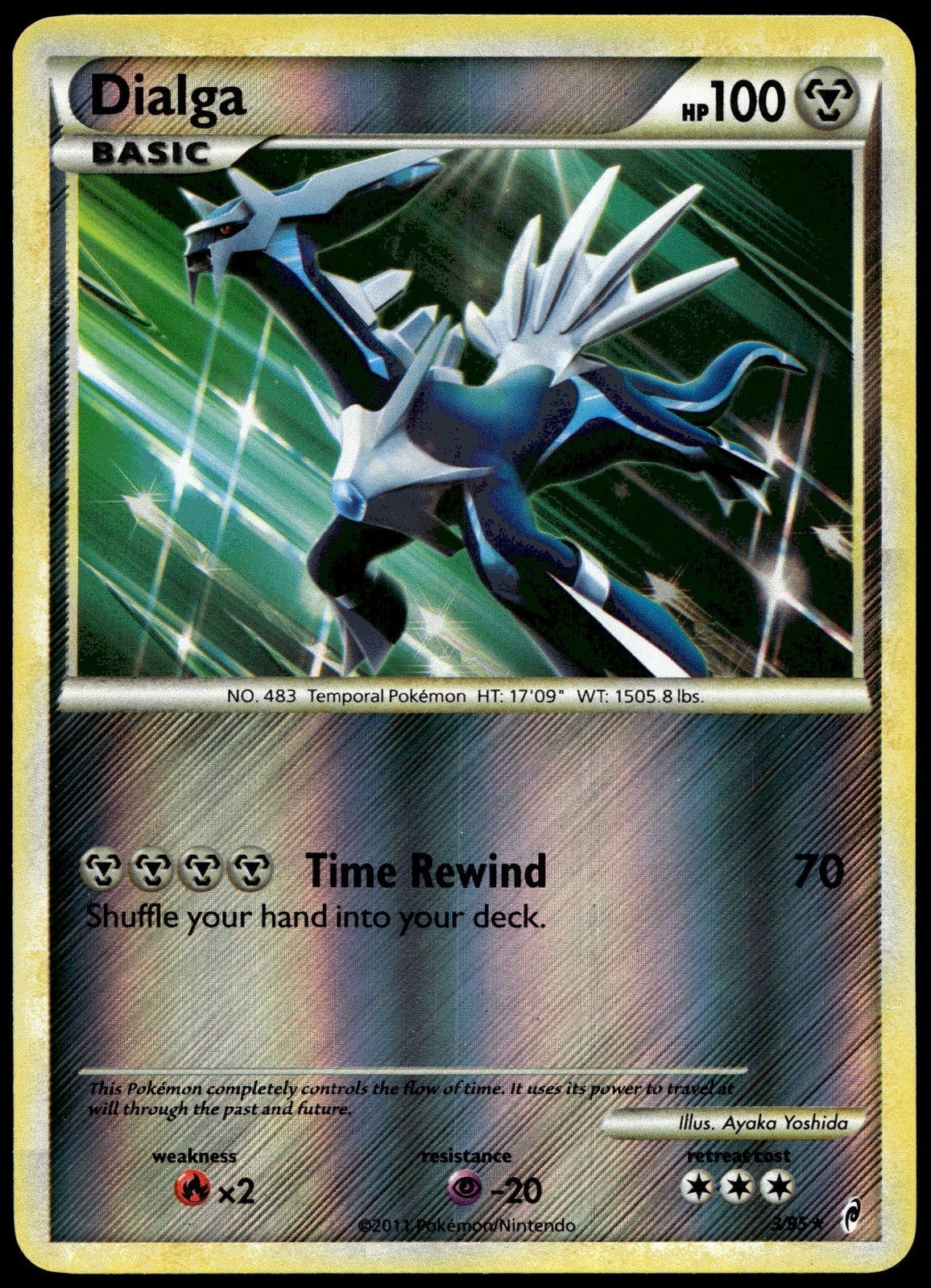 Dialga Holo Rare Call of Legends 3/95 NM