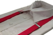 Boys Hot Pink Matching Bow Tie  Suspender Set Kids Unisex Dress Up Wedding