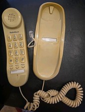 Vintage Radio Shack Phone Gold Corded Push Big Button Telephone Landline Excelen