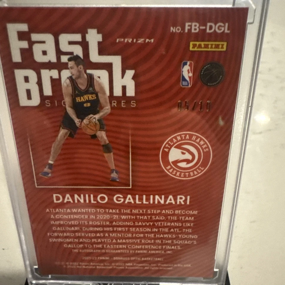 Panini Donruss Optic 2021-22 - Fast Break Signatures Danilo Gallinari #FB-DGL Go Foto 2 de 2