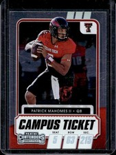 2021 Panini Contenders Draft Picks Patrick Mahomes II Campus Ticket #1