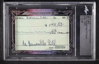 2016 Leaf Cut Signature Edition 1/20 Bert Bell HOF 7xr