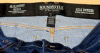 Women's Dk Blue Tummy Smoothing Silk Denim Slim Jeans, Sz 14, by Sound Style — photo 3