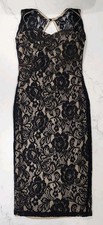 Windsor Small Black Lace Dress Lined Sleeveless Bodycon Party Cocktail