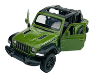Rmz City Jeep Wrangler Rubicon Without Roof Green New Diecast Metal Model