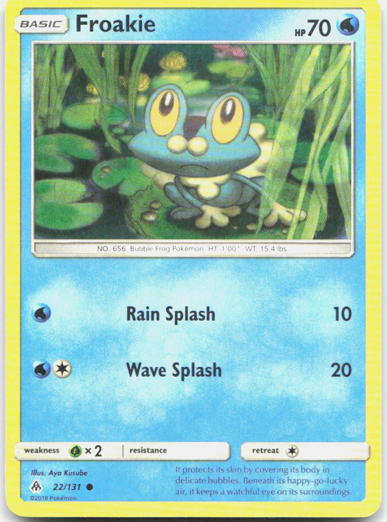 Froakie 22/131 Common Forbidden Light Pokemon LP