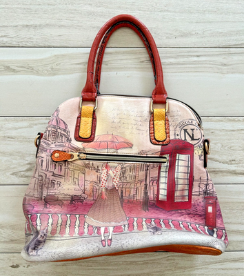 Nicole Lee | Suzy Han designer | handbag purse satchel | clock