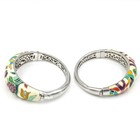 Belle Etoile Sterling Silver Colorful Enamel Bracelet Earrings Lot of 4 #S5596-5 — photo 3