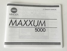 Minolta Maxxum 5000 Instruction Manual Reprint