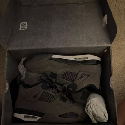 Jordan Air Jordan 4 Gray Mid Top Lace-Up Men s Athletic Sneakers