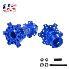 Blue Front & Rear Wheel Hex Hubs for Losi 1/4 Promoto-MX Motorcycle RTR DIY bgh