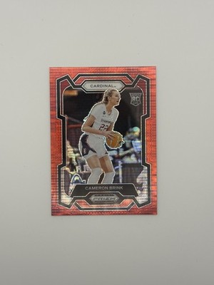 2024 Panini Prizm (89) Cardinal Cameron Brink RC Red Pulsar #/299