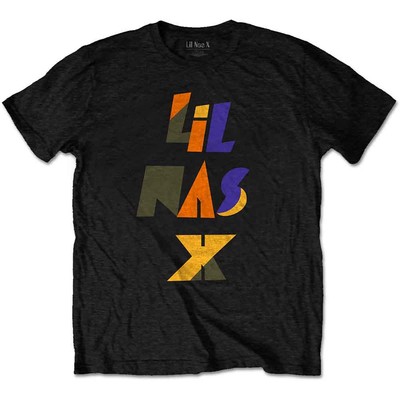 Lil Nas X Scrap Letters offiziell Männer T-Shirt Herren