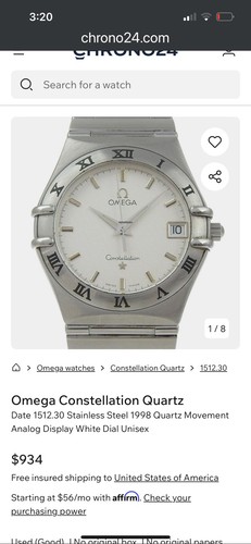 18mm Steel Links (3) for Omega Constellation 1512 **WATCH NOT INCLUDED - 第 6/6 張圖片