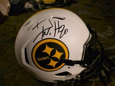 Steelers T.J. Watt Signed Lunar Full Size Authentic Speed Helmet BAS