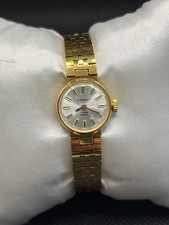 Ancienne Montre Mécanique DIAMANT Plaque Or Femme