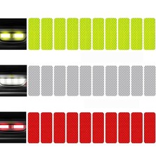 30pcs Reflective Decals Stickers Safety 30pcsyellow white red3x8cm